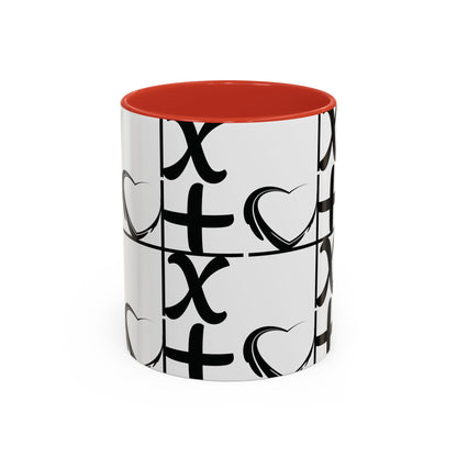 Love More Time Accent Coffee Mug — Inspirational Ceramic Mug (11/15 oz)