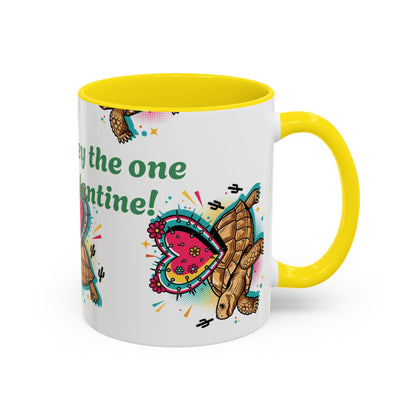 Turtle Valentine Coffee Mug — "You're turtley the one for me" Accent Mug