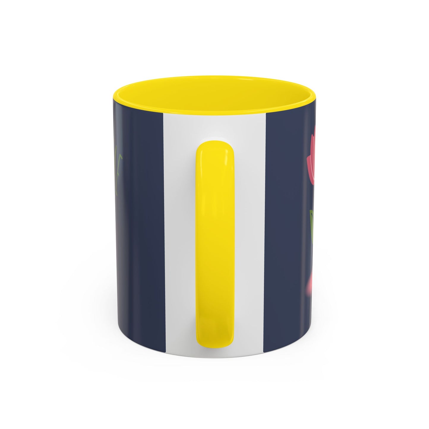 Custom Business Coffee Mug — Personalized Floral Accent Mug with Website & Contact