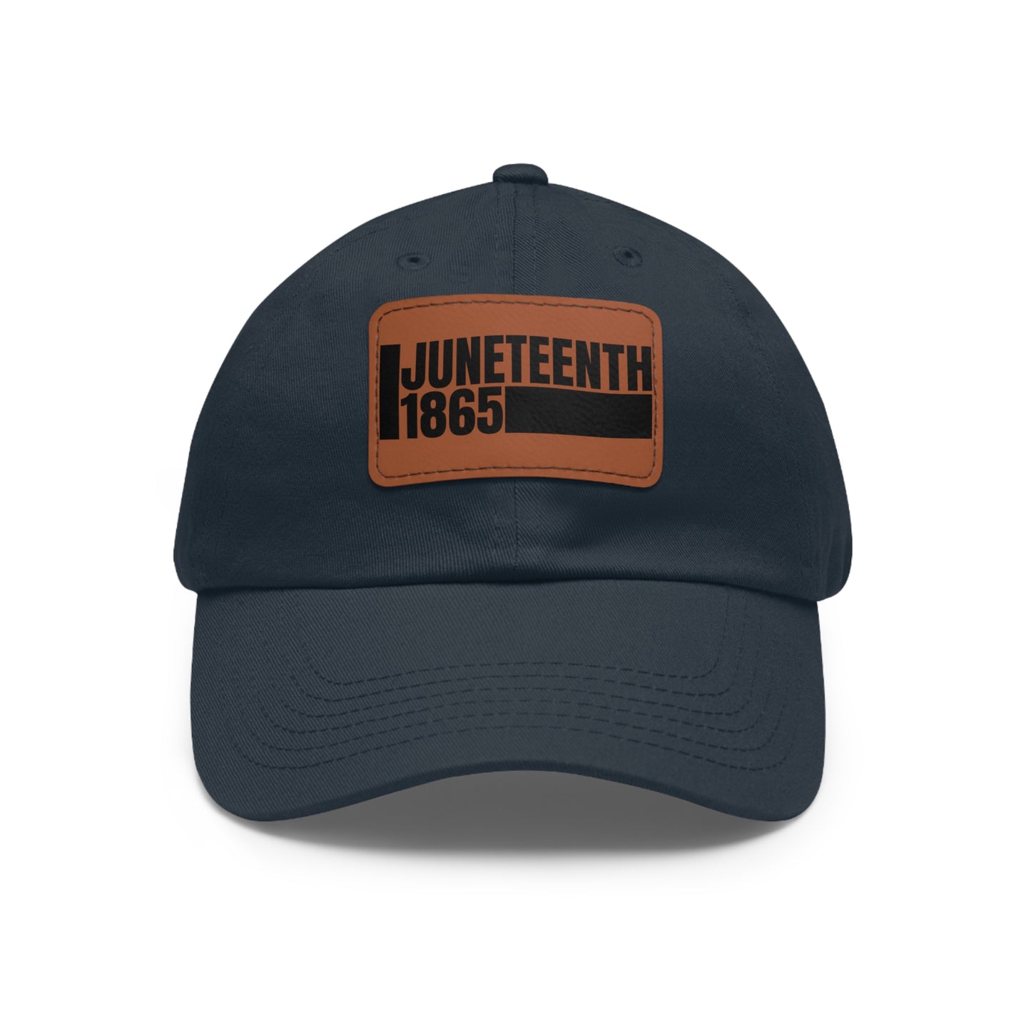 Special Edition Juneteenth Hat with Leather Patch, Summer Accessory, Unisex Cap, Celebration Hat, Gift for Dad, Black History Month
