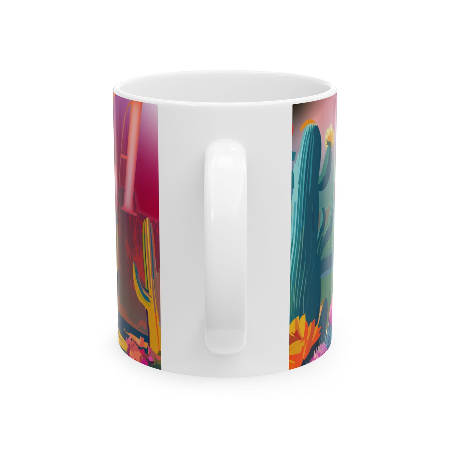 Vibrant Arizona Ceramic Mug | Unique Gift, Home Décor, Coffee Lover's Cup, Southwestern Art, Travel Souvenir