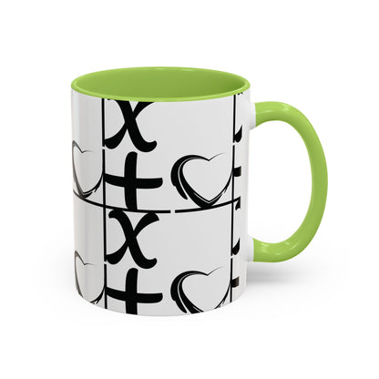 Love More Time Accent Coffee Mug — Inspirational Ceramic Mug (11/15 oz)