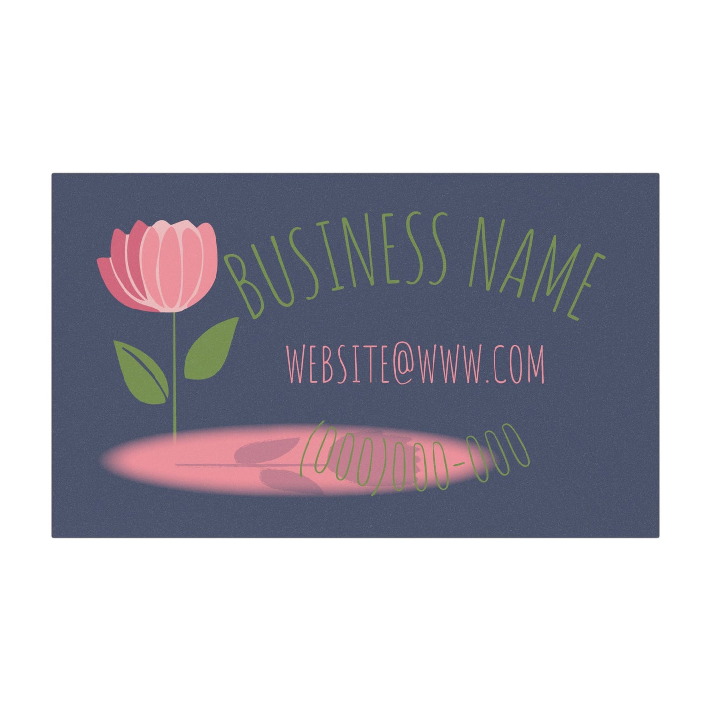 Floral Business Car Magnet — Customizable Logo, Contact & Website